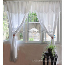 White cotton curtains